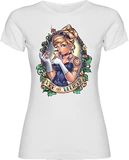 camiseta princesas disney tatuadas