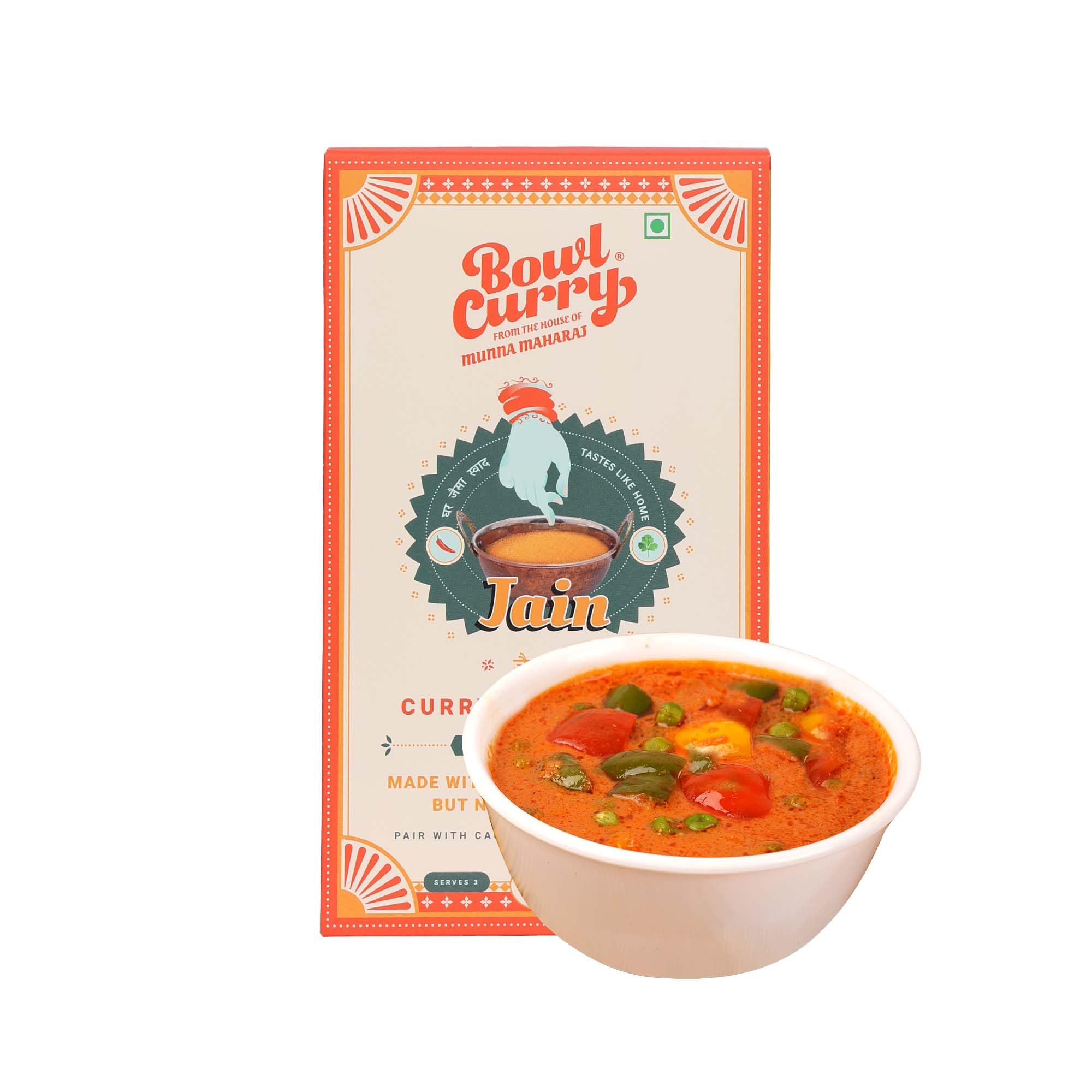 Bowl Curry Jain Curry Paste | 300g -Serves 3 | No Preservative/Artificial ​Colour | No Onion and Garlic | Made With Delicious Tomatoes | Ready to Cook Indian Masala Gravy Mix | Ready In 15 Min (B0CWR2KHVK) Amazon Price History, Amazon Price Tracker