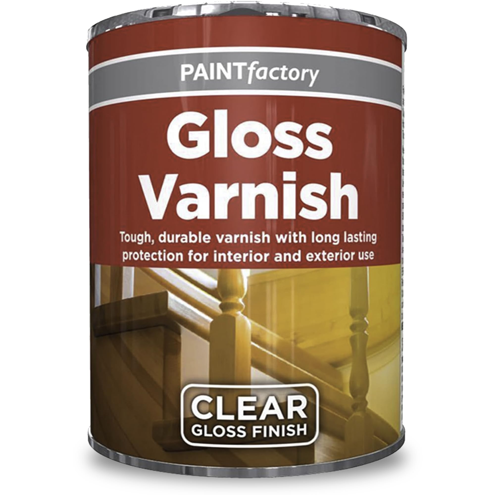 AOC24 - All Purpose Varnish Paint Tin 300ml - Gloss, Matt, Yacht Clear Finish Paint - Tough, Durable Varnish Tin - Interior & Exterior Application - Use On Concrete, Metal & Wood (Gloss Varnish)