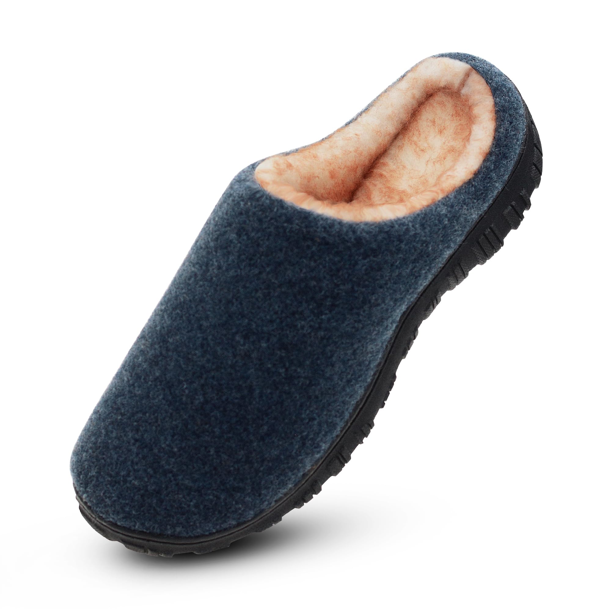 Lulex Mens Bedroom Memory Foam Slippers Slip On Indoor Outdoor Warm House Shoes