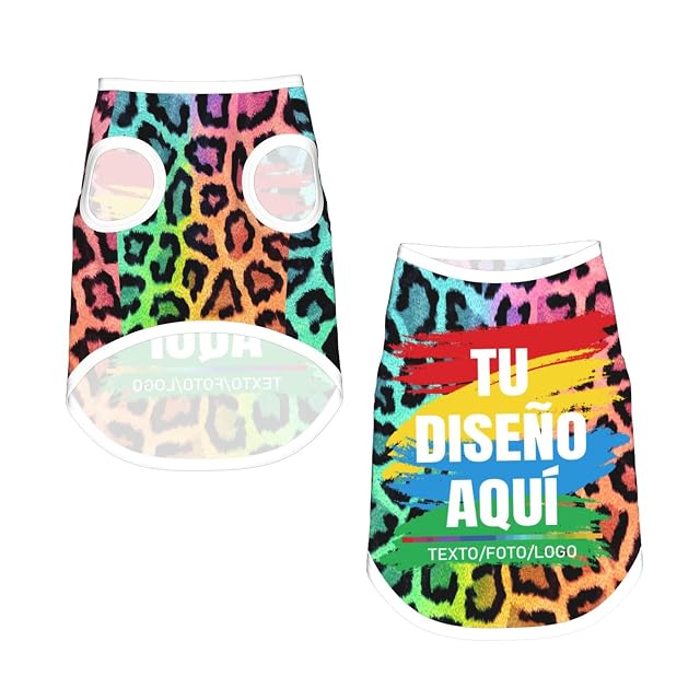 Foto 2 de 6 de Fyralune Camisas para Perros Personalizado con Imagen Perros Accesorios Personalizada Diseña tu Logo