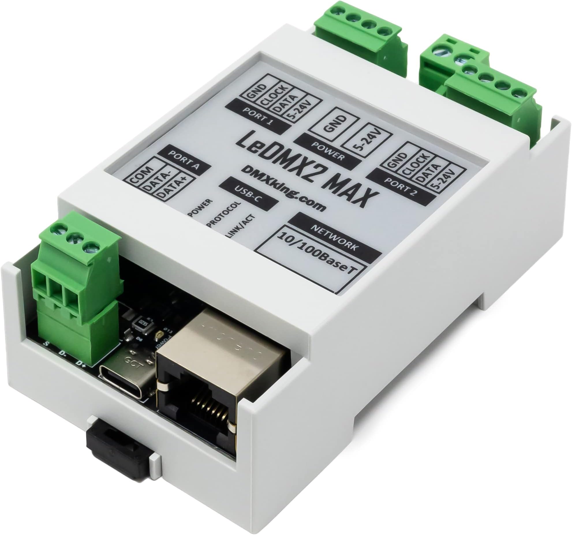 DMXking LeDMX2 MAX smart pixel controller/driver WS2811, etc (5-24V)