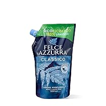 Felce Azzurra – Ricarica Sapone Liquido Mani e Viso Classico Profumato, Igienizza e Idrata, Sapone Mani e Detergente Viso Gel per Igiene Quotidiana, Delicato e Dermatologicamente Testato, 500 ml