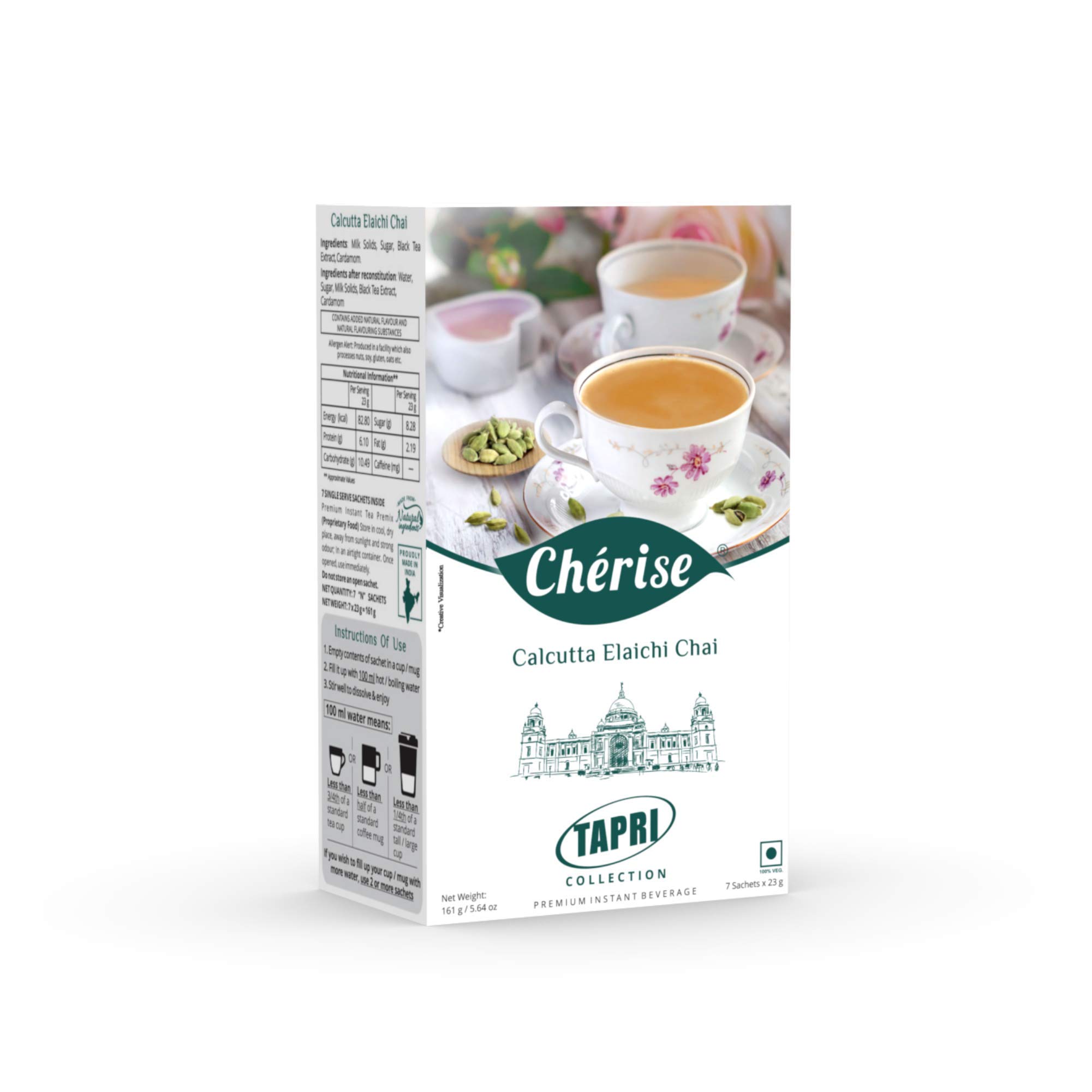 See full amazon price history chart for Cherise Tapri Premium Calcutta Elaichi Chai, Instant Tea Premix (23 g x 7 Sachets) Cherise Tapri Premium Calcutta Elaichi Chai, Instant Tea Premix (23 g x 7 Sachets) (B09FK6MG35) Amazon Price History, Amazon Price Tracker