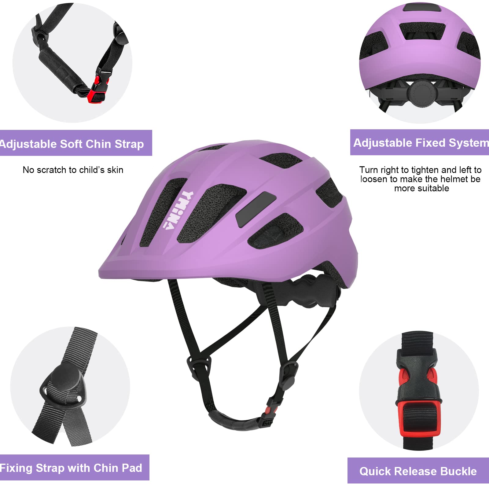amazon purple bike helmet baby Amazon.com : YMINA Toddler Helmet Kids Bike Helmet Baby Helmet Infant  Cycling Bicycle Helmet for Kid Boys Girls Multi-Sport Adjustable Helmet  Lightweight Scooter Skateboard Helmet for Child 5-8 Years Old, Purple S :