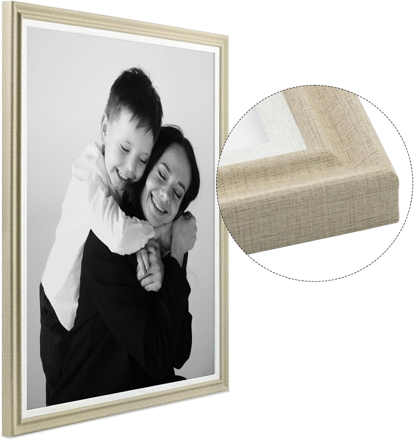 Frametory, 16x20 Photo Frame 3 Pack - Gallery Wall Frame Set - Cover With Plexiglass - Horizontal and Vertical for Wall - 16x20 - Mixed Colors