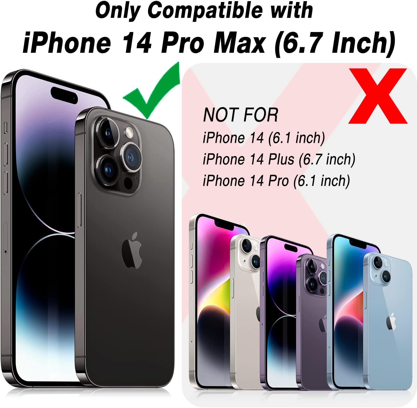JAME for iPhone 14 Pro Max Case with Screen Protector 2PCS, Military-Grade Drop Protection Shockproof Bumper Apple 14 Pro Max Case with Ring Kicstand Case for 14 Pro Max 6.7 Inch, Alpine Green
