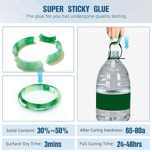 Miniatura 6 de B7000 - Pegamento transparente para manualidades, impermeable, de alta elasticidad, se seca en 3 minutos, puede restaurar teléfonos y joyas,