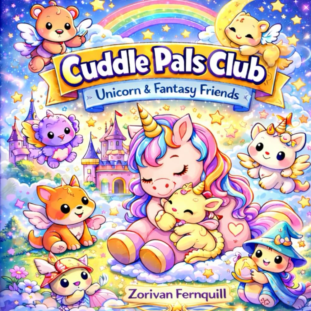 Cuddle Pals Club: Unicorn & Fantasy Friends: A Magical Coloring Adventure for Kids Who Love Unicorns, Dragons & Cute Fantasy Creatures