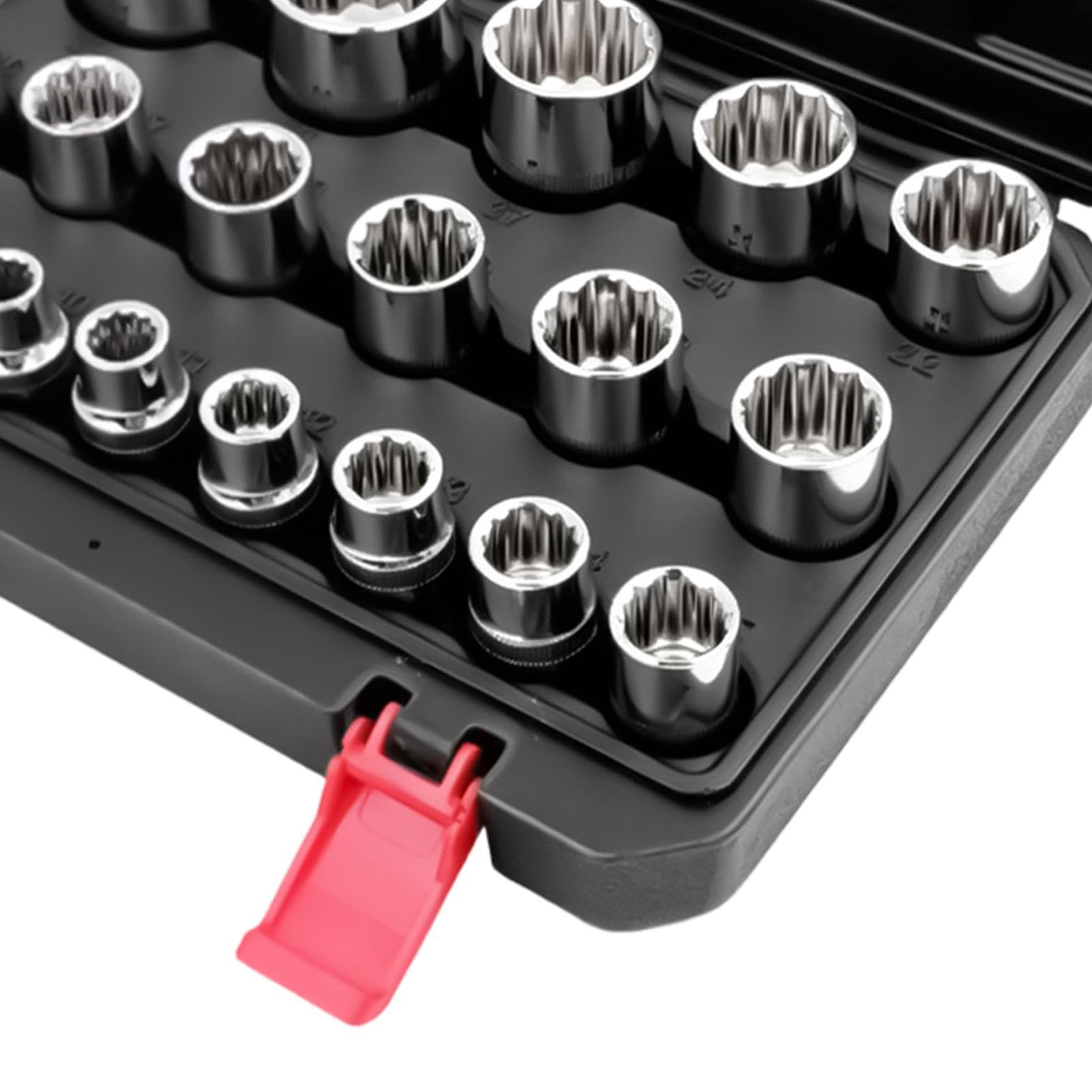 Set di Bussole 1/2 Pollice 19 Pezzi Azionamento da 1/2 Pollice con