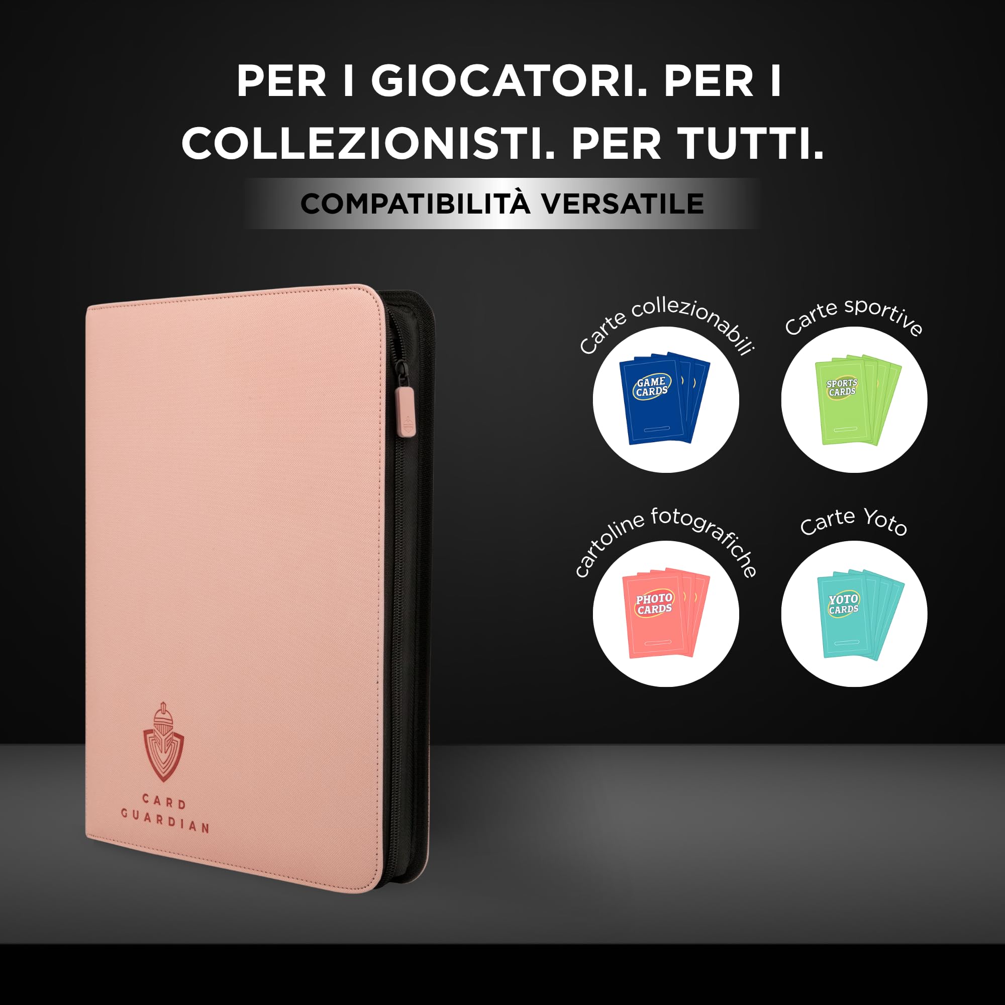 Vault X® Binder - Album Porta Carte Con 9 Tasche - Raccoglitore Per 360 Carte Collezionabili O Figurine Con Apertura Laterale