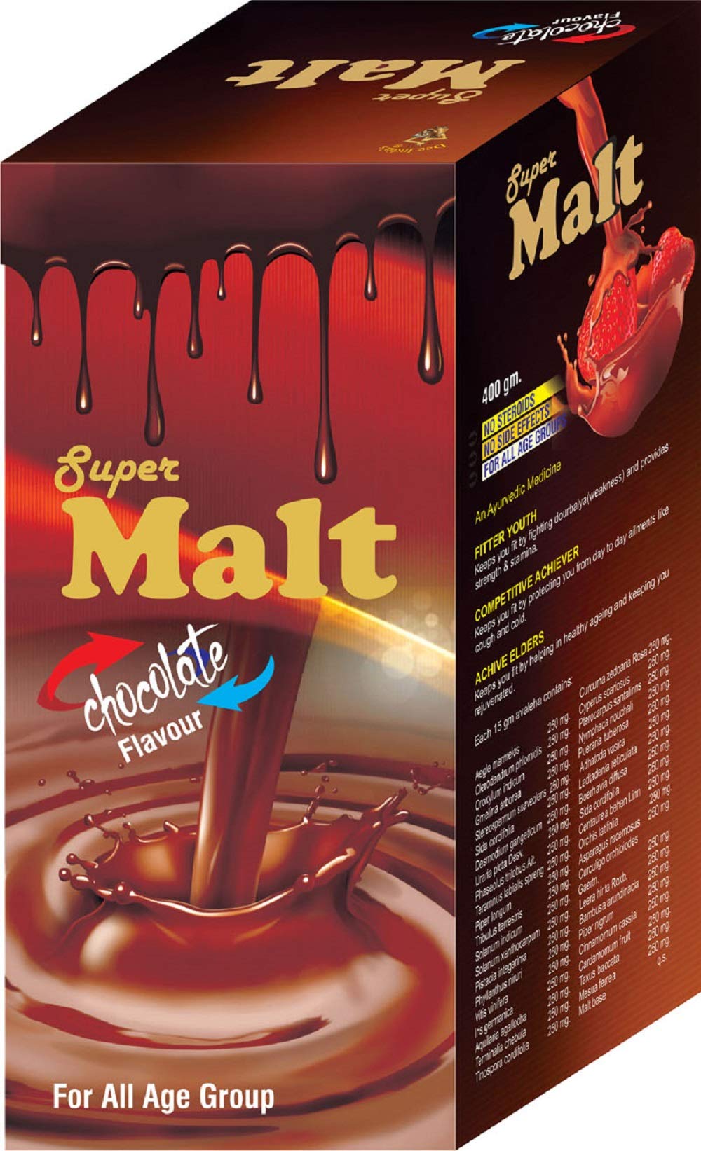 DEE INDIA HERBALS Natural Super Chocolate Flavour Malt Health Drink (Pack of 1)-image-25