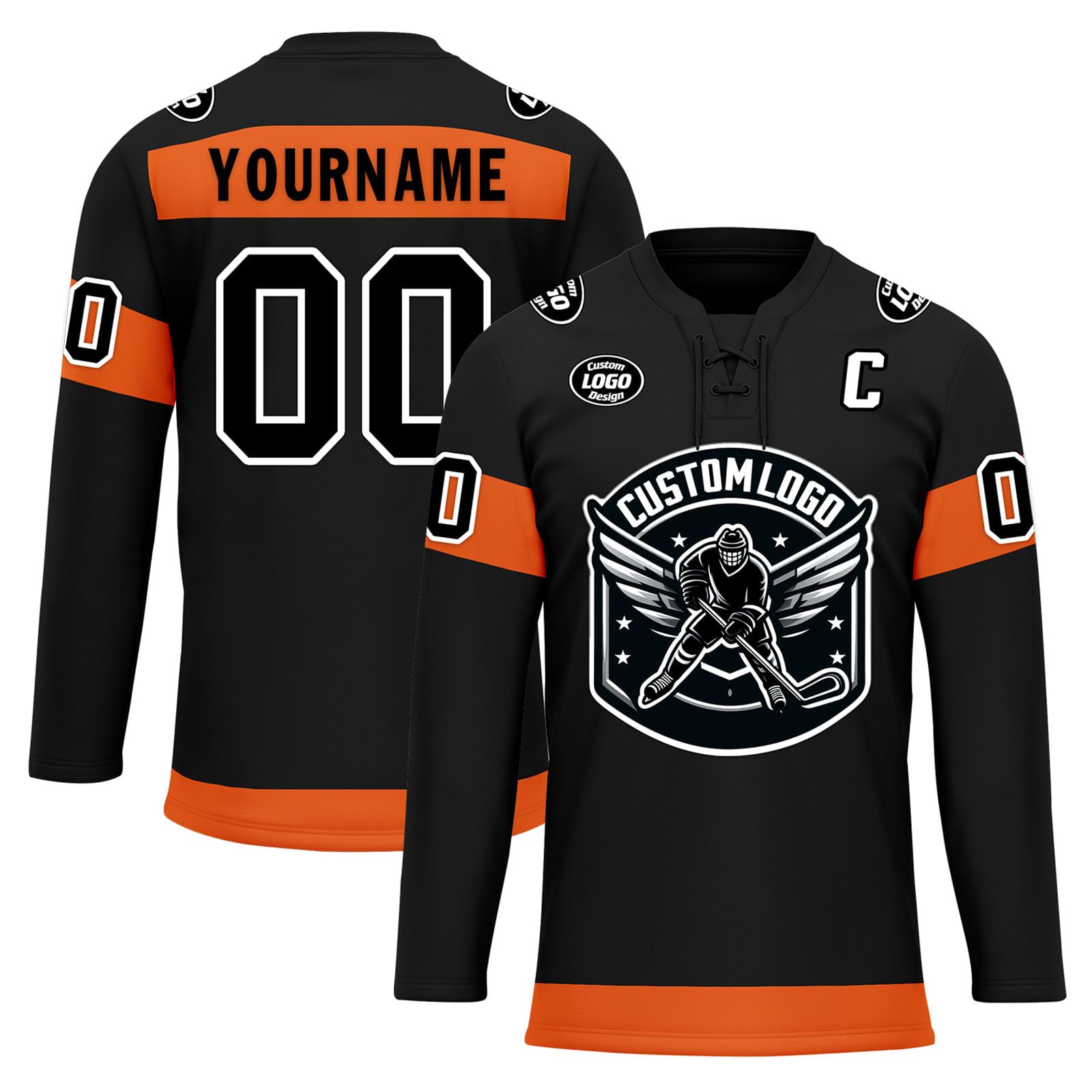 Custom Ice Hockey Jersey for Men Women Youth, Personalized Team Name Number Logo Practice Training Team Uniform