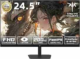 ゲーミングモニター 24.5インチ　KTC Amazon.com: KTC 24.5'' Gaming Monitor 180Hz FHD,Fast IPS