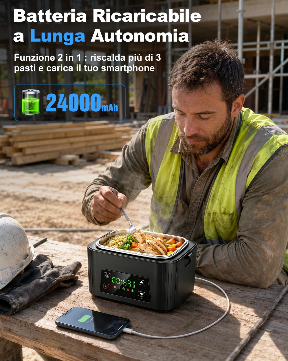 1.5L Scaldavivande Elettrico Portatile 100W