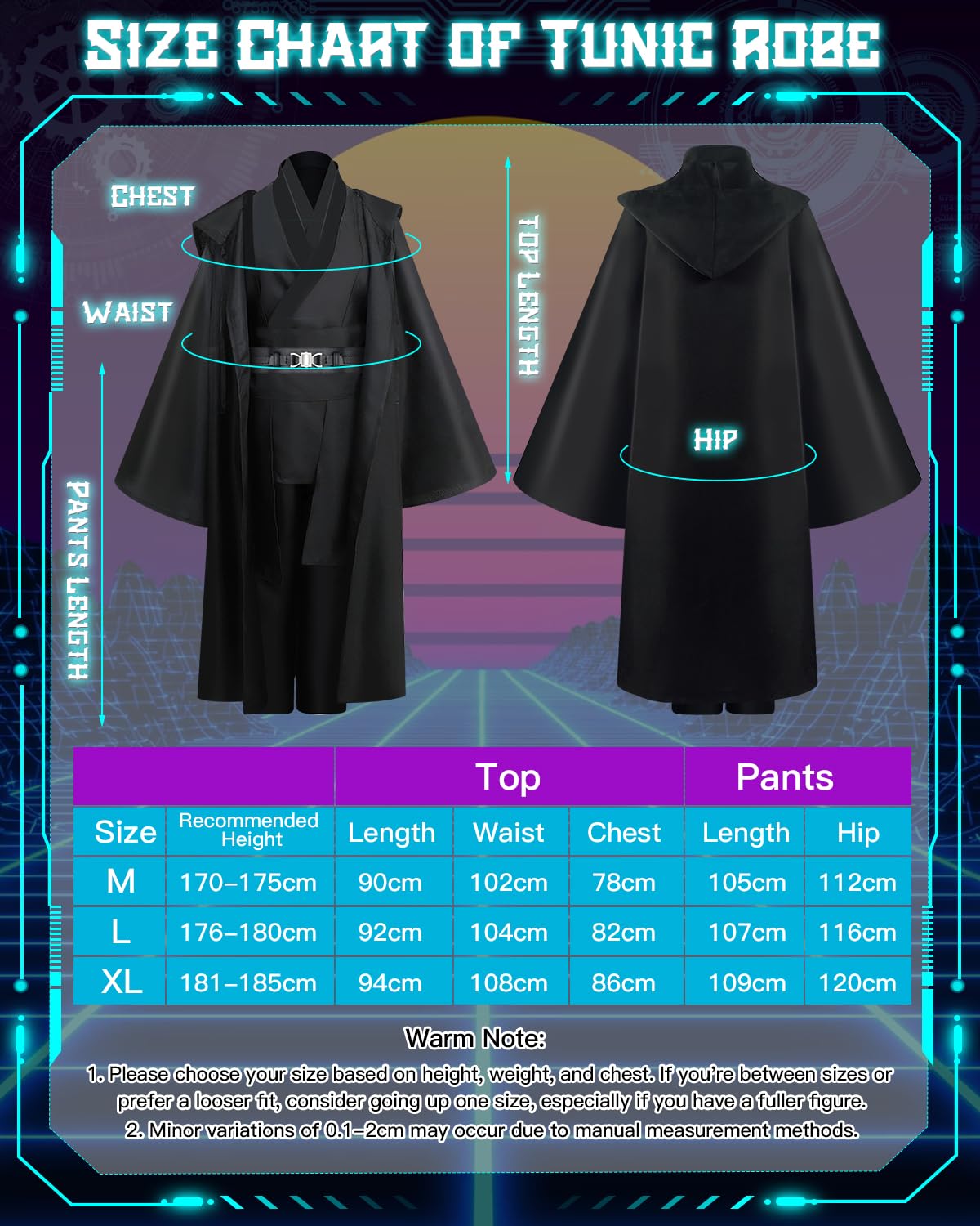 Ritter Kostüm Herren, Mittelalter Kostüm mit Umhang Lichtschwert, Ritter Robe Hoodies, Tunika Outfit Faschingskostüme Herren, Mittelalter Kostüms für Halloween Karneval Cosplay