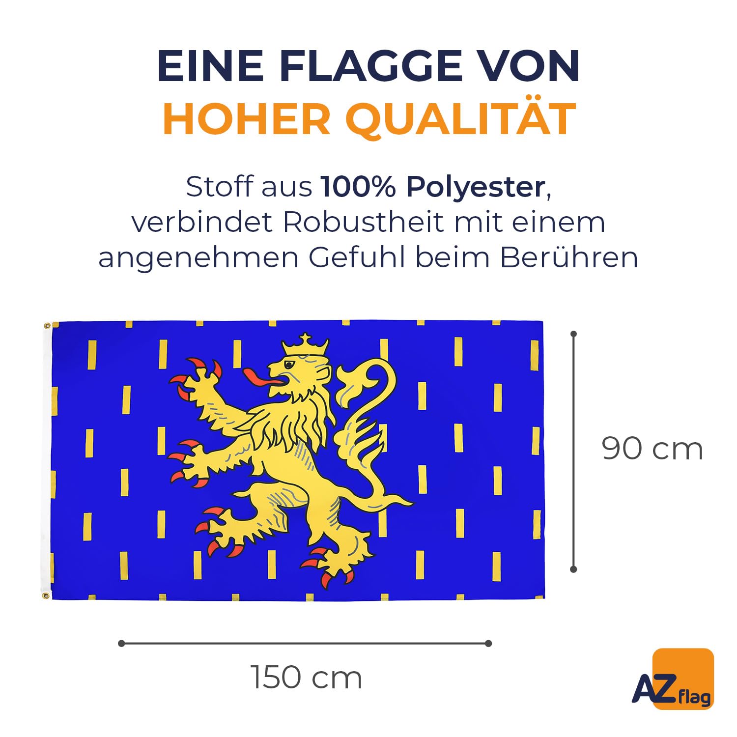 AZ FLAG Flagge Franche-Comté – 150x90 Cm, Außenflagge, Doppelt Genäht, Mit Metallösen