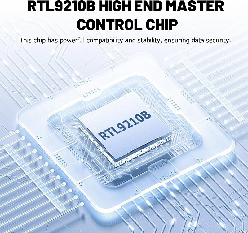 Wvoillty M.2 NVMe SSD Ház USB-C 10Gbps Adapter 2230/2242/2260/2280 PCIe SSD-khez UASP Támogatással Külső Merevlemez Tok