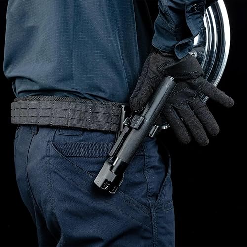 Miniatura 3 de Soporte de bastón de liberación rápida con cinturón de servicioMOLLE Clip de chaleco giratorio de policía funda de bastón de 16"-21"-26" Portador