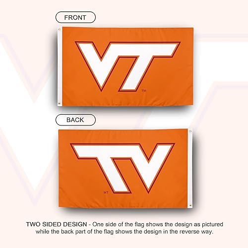 Miniatura 8 de Desert Cactus Virginia Tech Flag Hokies VT Banderas 100% poliéster para interiores y exteriores, 3 x 5 (estilo 1)