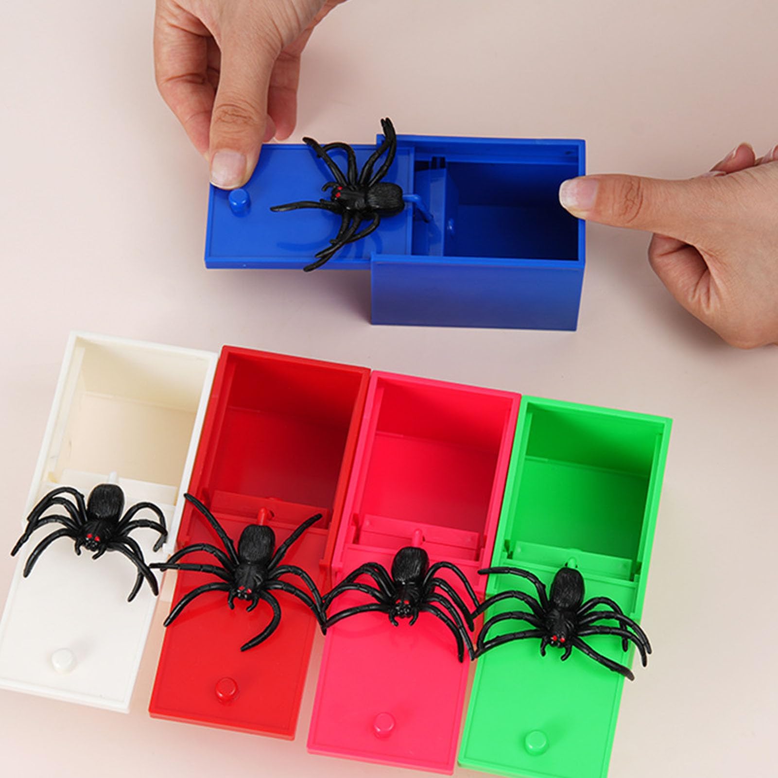 Halloween Spinnen-Schreckbox Lustiges Party-Streiche-Spielzeug | Trickreiche Spielzeuge Halloween-Streich-Spinnenbox Für Mädchen Kinder Aprilscherz Party Halloween Geburtstag Gruselig