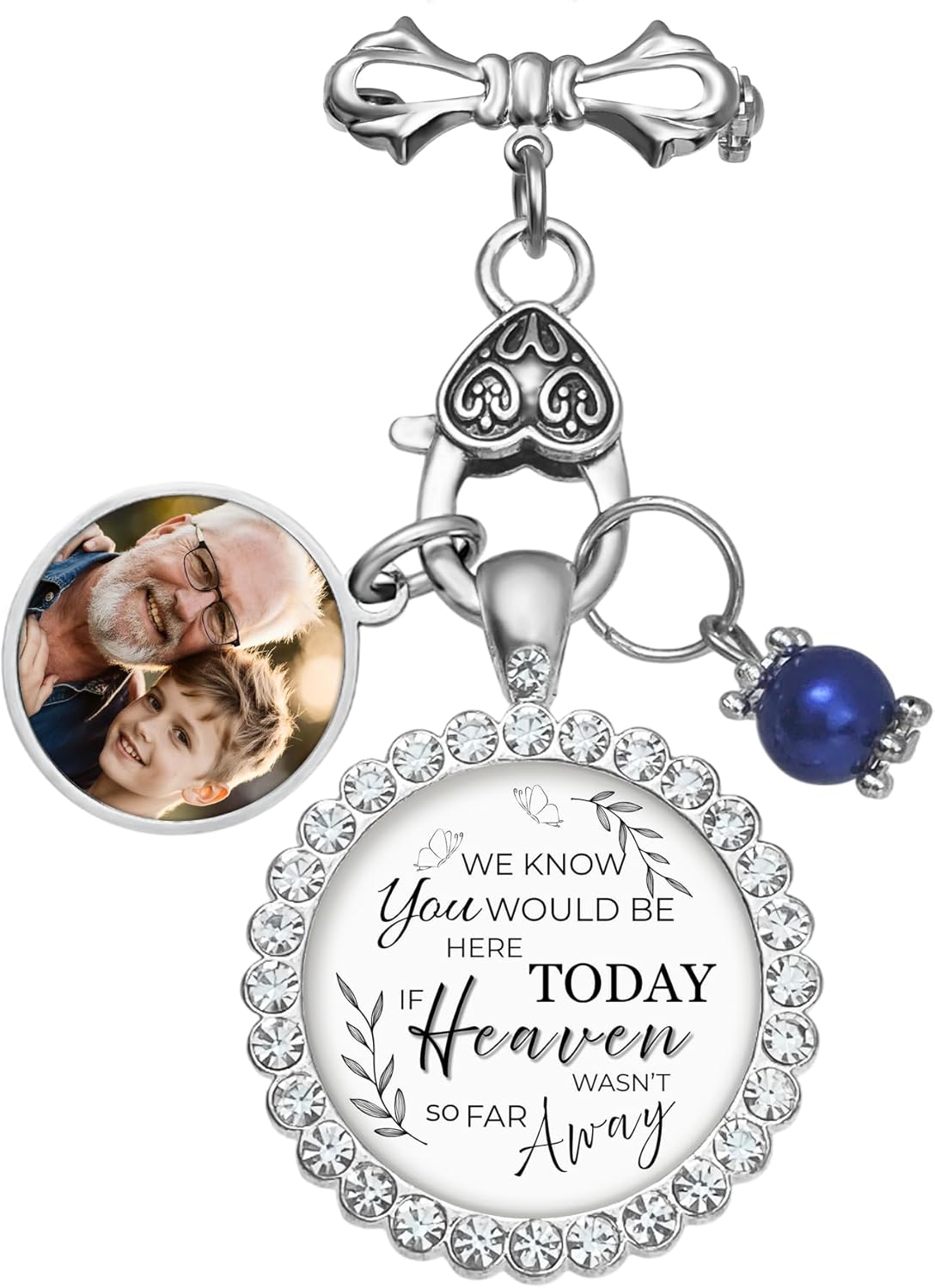 Wedding Bouquet Photo Charms Groom Boutonniere Pins For Bride Custom Pins Memorial Gifts Bridal Shower Graduation Bachelor Party Father Mother Men Women Lover - Image 6