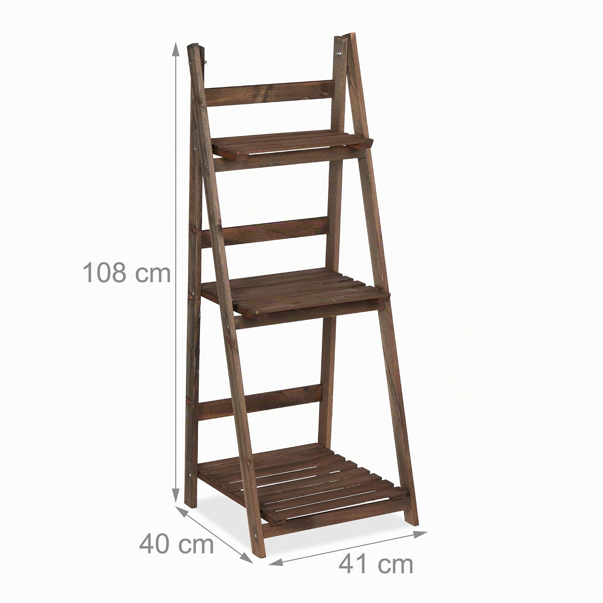relaxdays Fioriera per Piante, Legno, 108,00 x 41,00 x 40,00cm