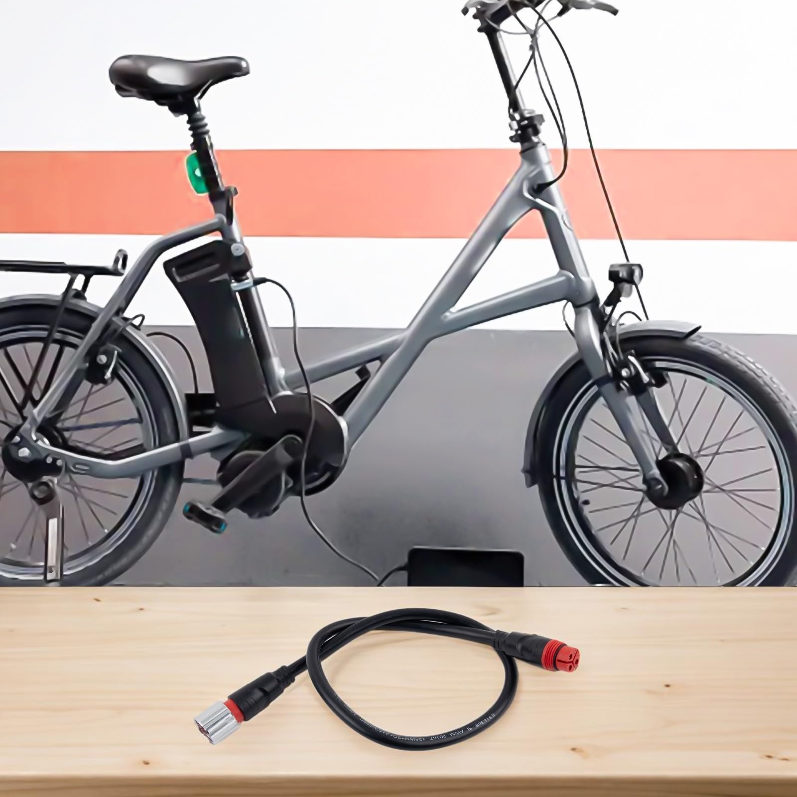 11 Pin Electric Bike Extension Cable,50Cm Waterproof Connector Cable for Bafang 750W 1000W Hub Motor Conversion Black Tinning Copper