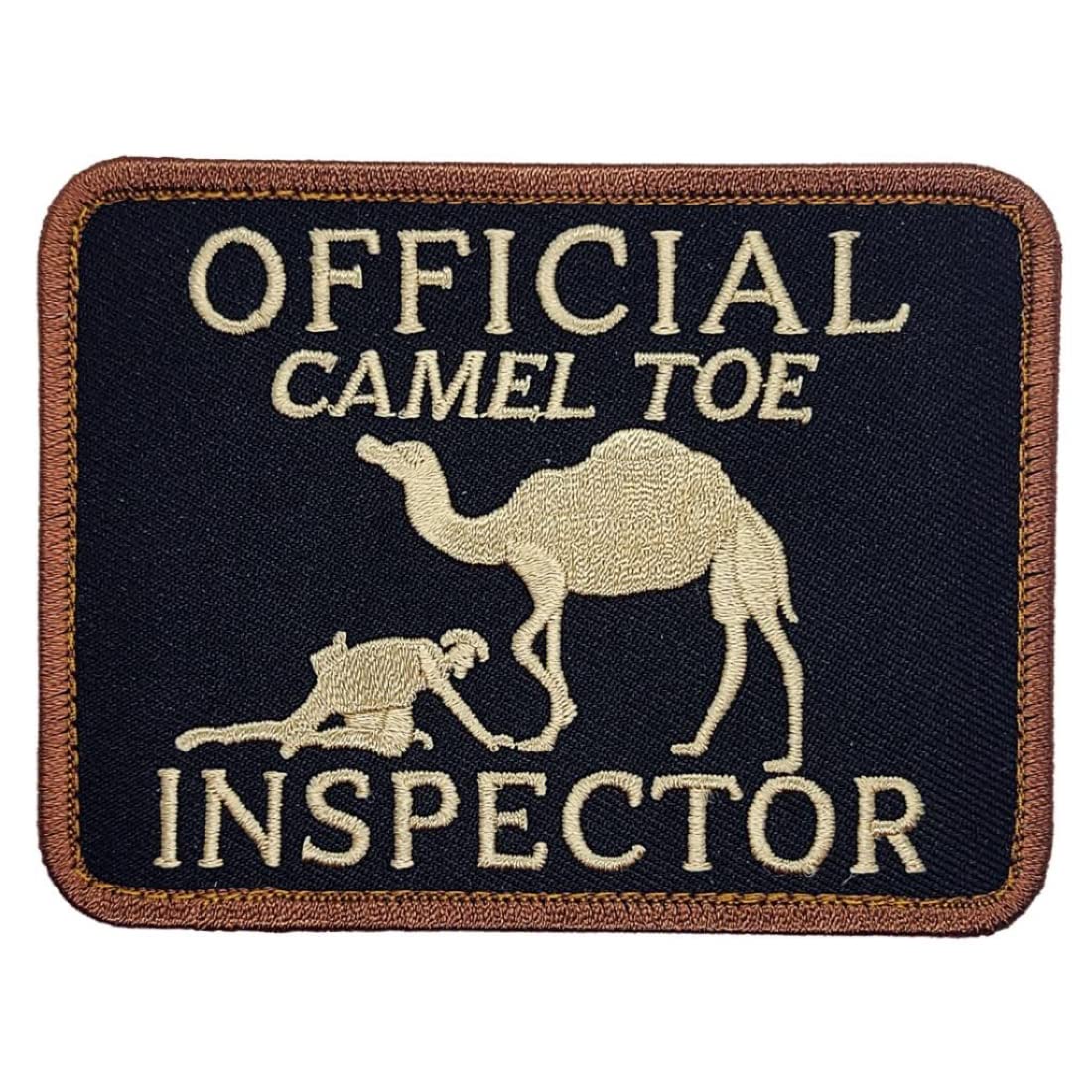 Official Camel Toe Inspector Embroidered Patch - 4 x 3 inch Hook Fastener Backing P345