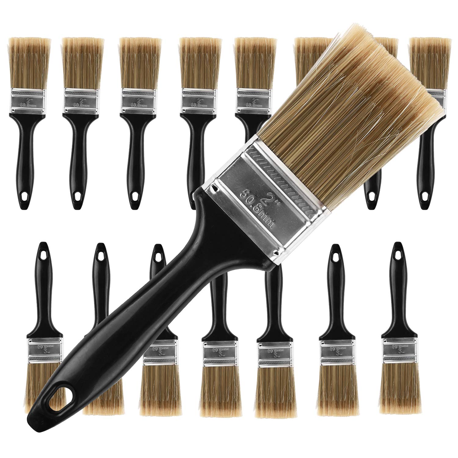 KINJOEK 16-Pack 2 Inch Flat Paint Brush