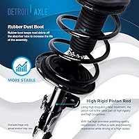 Vista 2050 de Detroit Axle - Kit de suspensión delantera de 10 piezas para Chevy Aveo Aveo5 Pontiac G3 Wave 2 Ready Struts Assembly 2 Enlaces de barra