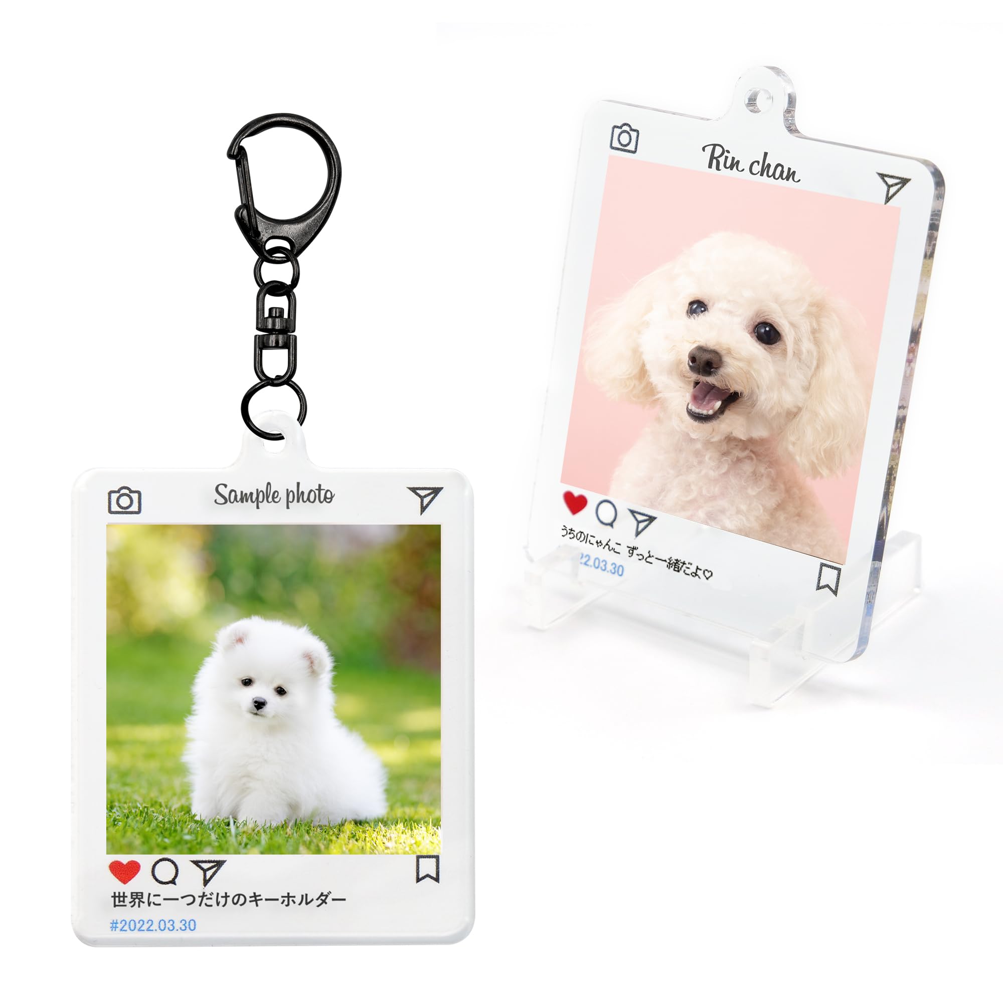 Amazon | 写真立て ペット 遺影 位牌 猫 犬 フォトスタンド 写真入り