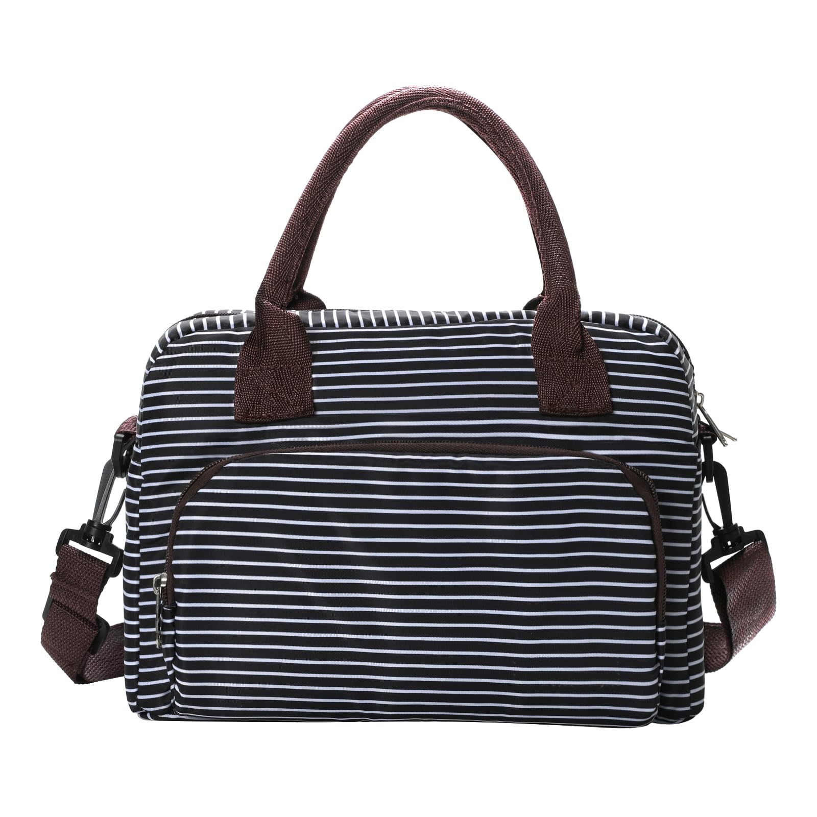 MEXS Lunch Bag for Women Men Insulated Reusable Large Lunch Box Adult Striped Leakproof Portable Cooler Tote Bags for Work Picnic