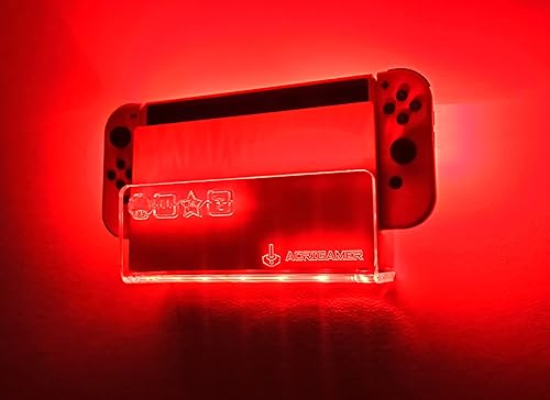 Miniatura 7 de ACRIGAMER Wall Mount for Nintendo Switch O NS OLED with RGB LED Kit Multi-Colour