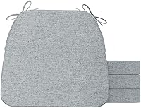 Vista 88 de AAAAAcessories - Cojines para silla en forma de D, 2" de espesor, almohadillas para sillas de comedor con lazos y removibles, cubierta lavable a