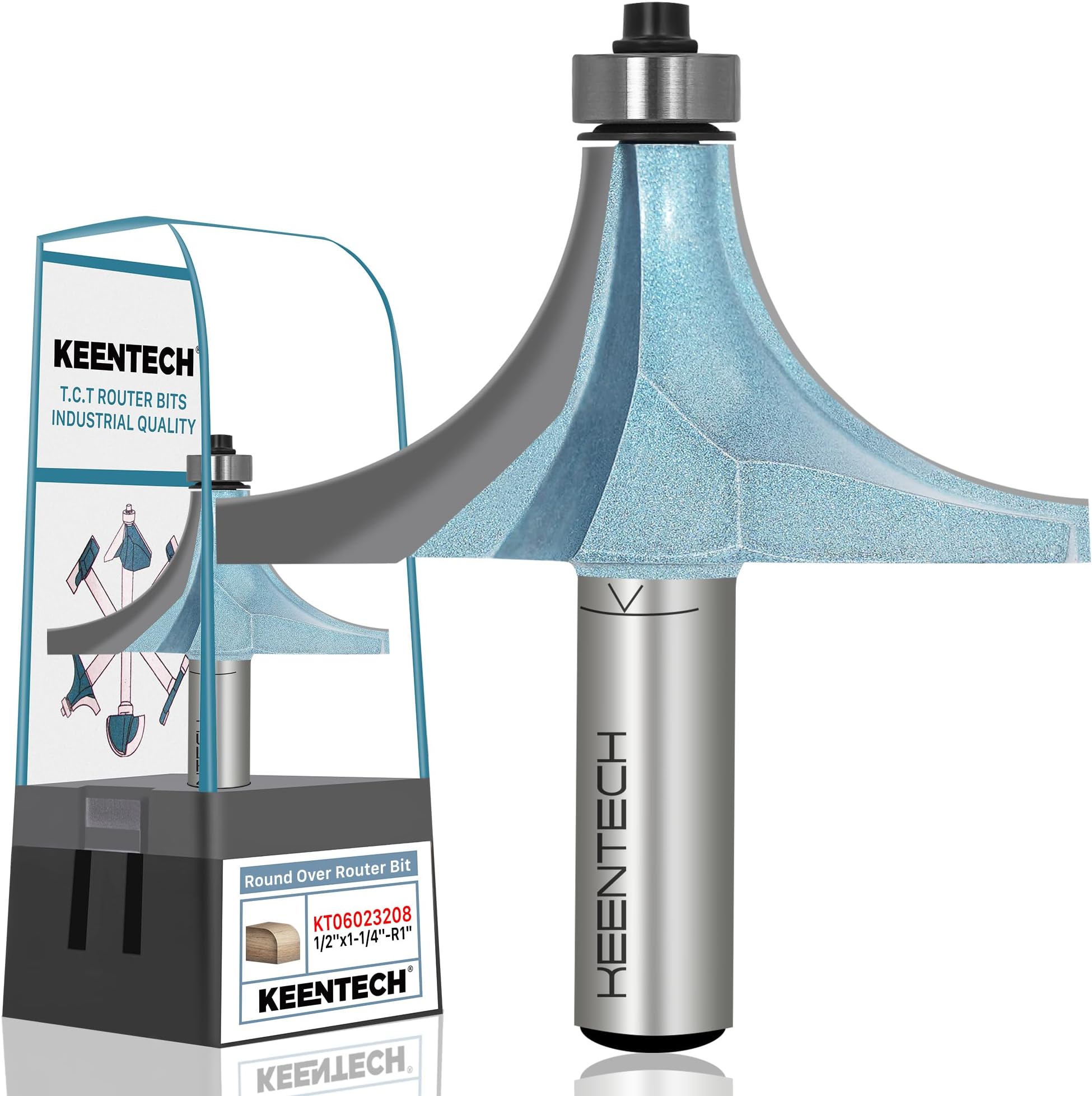 KEENTECH 1" Radius Roundover Bit with 1/2" Shank (KT06023208)