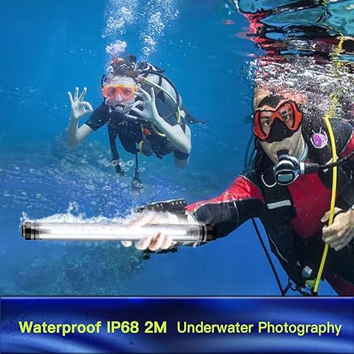 Miniatura 7 de LUXCEO - Luz de fotografía de mano profesional LED para video, varita de 12 modos de iluminación, atenuación continua, CRI≥95 IP68, resistente al