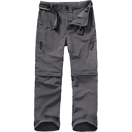 Convertible Cargo Scout Pants for Boys 12-14: Durable and Versatile Apparel
