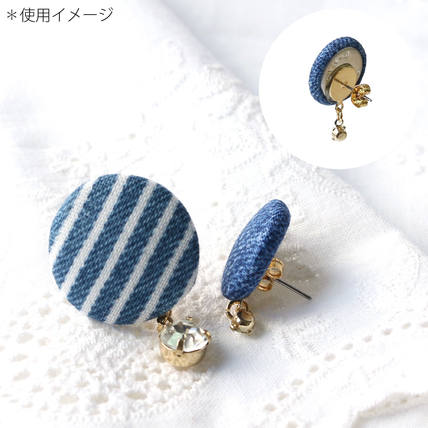 Amazon | 日本紐釦貿易(Nippon Chuko) NBK カン付き台座ピアス