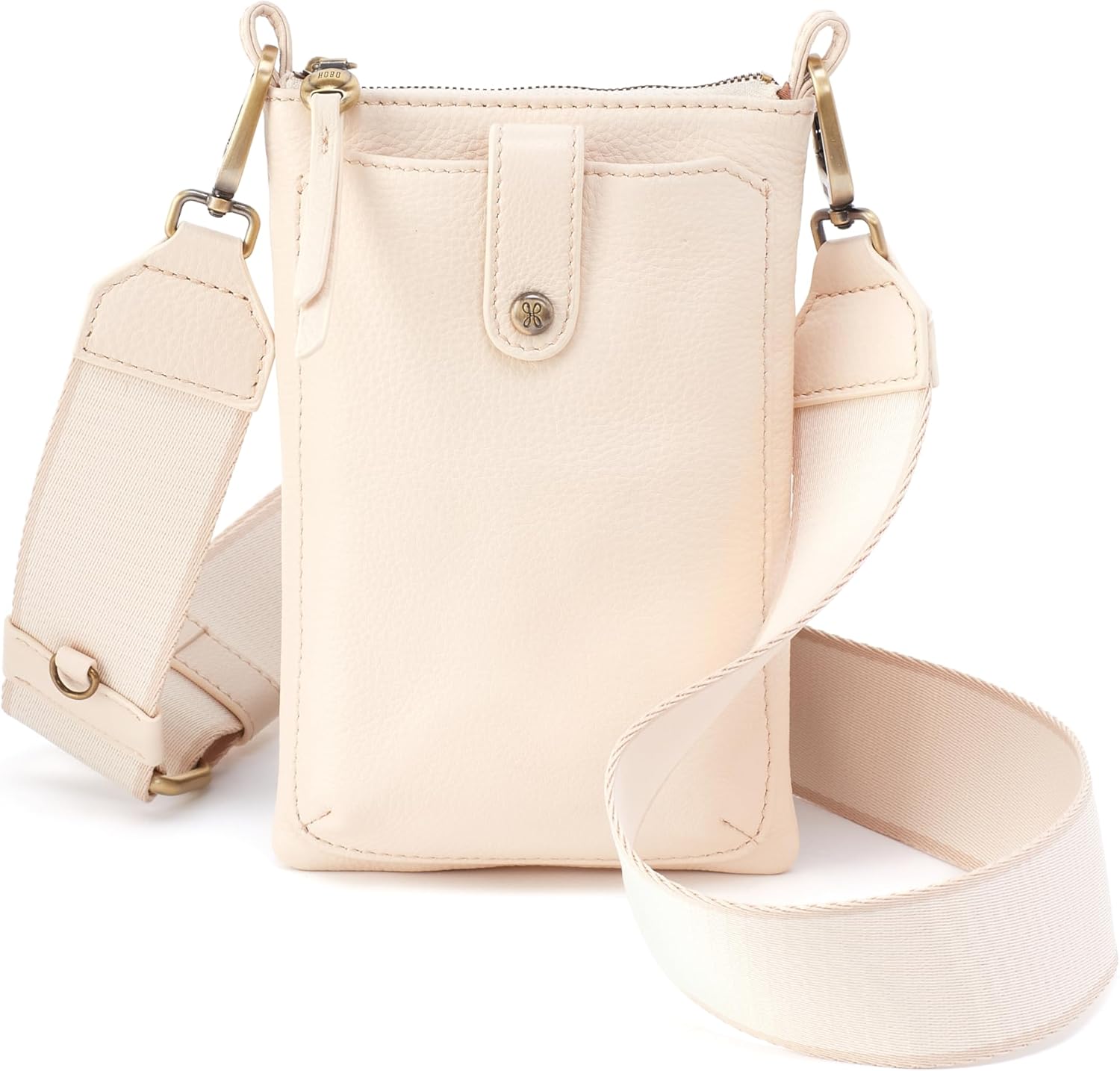HOBO Cass Leather Phone Crossbody Bag with Adjustable Strap – Casual Design, Lightweight Travel & Everyday Purse