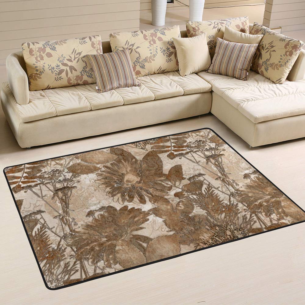 Tapis durable facile à nettoyer Ruchen 183x121 cm haute résistance pour salle à manger et salon