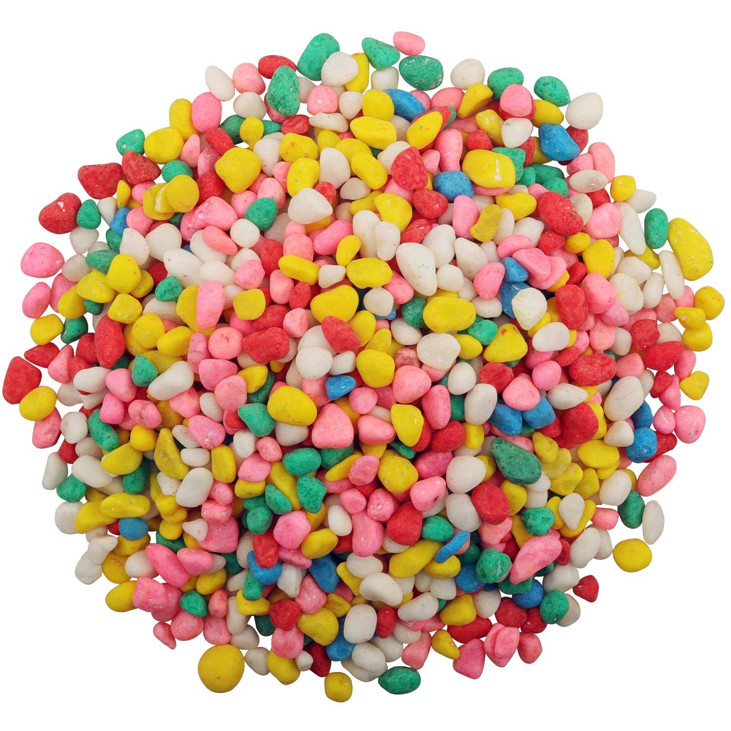 ELORAA Color Pebbles for Indoor Plants | 1/2 Inch Pea Gravel for Fish Tanks | Decorative Rocks for Succulents, Vases, Cactus, Landscaping, Bird Bath, Aquarium | Mixed Pebbles 1KG-image-33