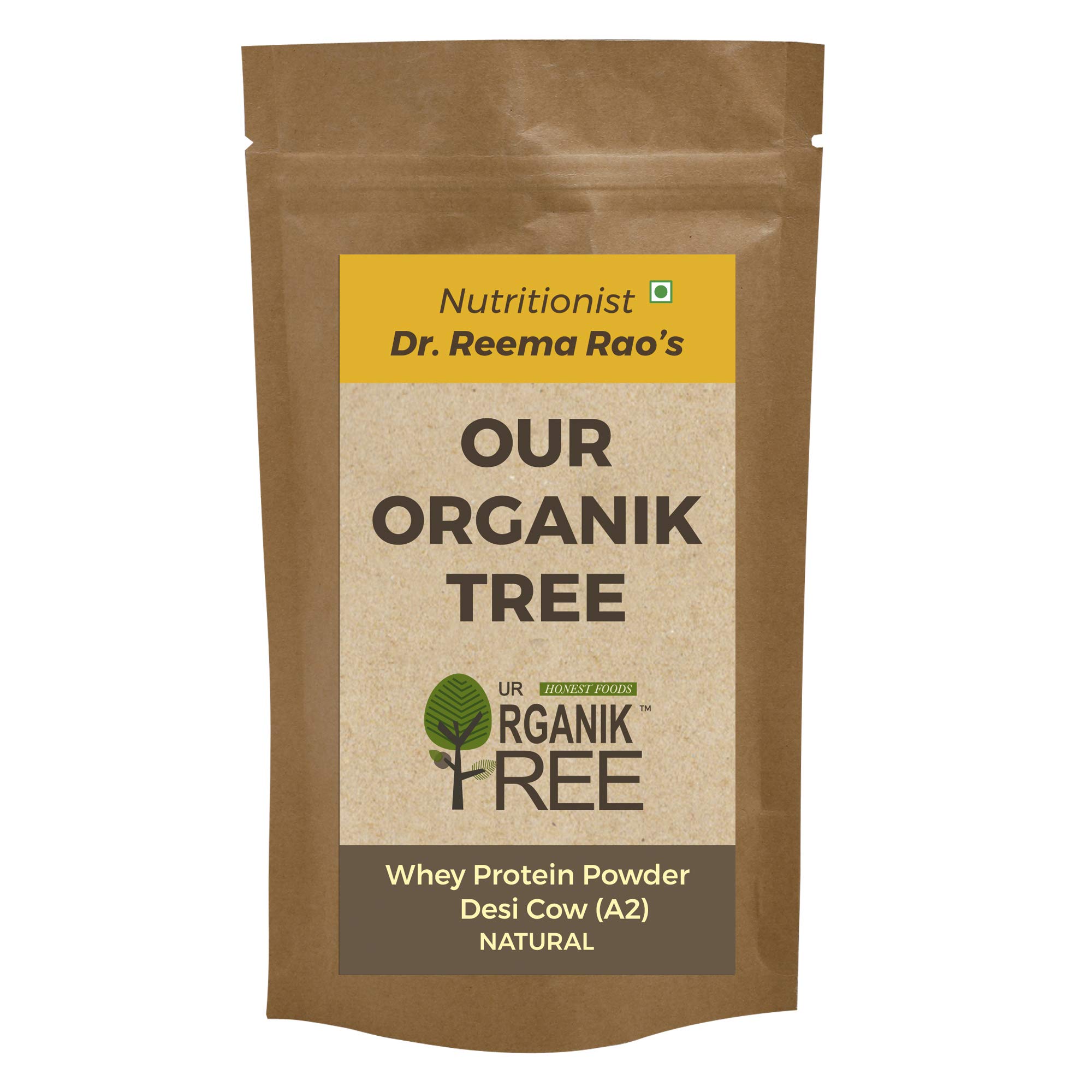 Our Organik Tree Certified Organic Whey Protein Powder Concentrate Grass Fed Free Happy Healthy A2 Desi Cows | Chocolate Flavour | 28g Protein | Rich in BCAAs | Hormone Free | Gluten Free 100gm (B0818Y8RBQ) Amazon Price History, Amazon Price Tracker