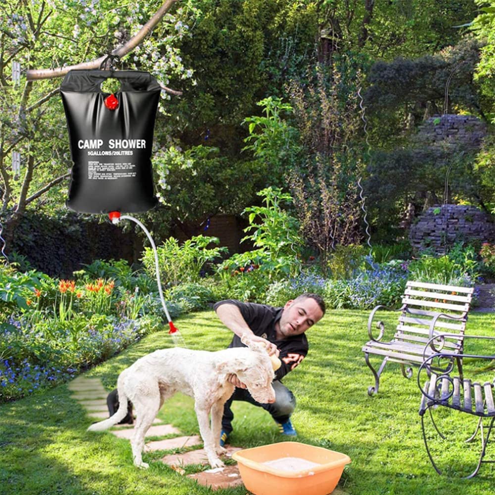équipement Camping Autonome Sac De Douche Solaire 20 L Linxor - Pour Camping, Randonnée, Jardin, Chauffe En 2-3h Jusqu'à 45°C Brico Dépôt