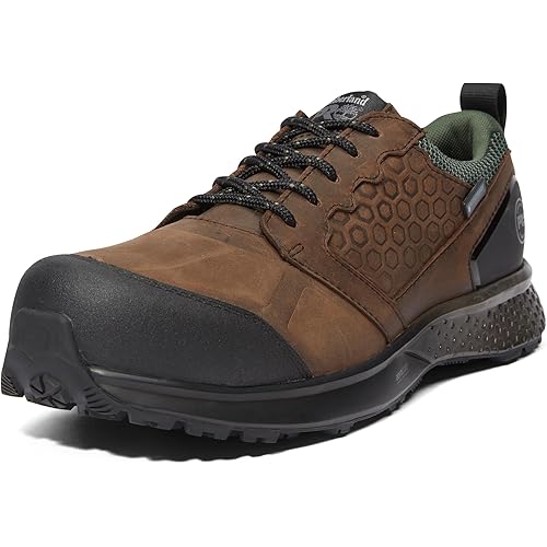 Timberland PRO Men's Reaxion Composite Safety Toe Waterproof Industrial Hiker Work Shoe