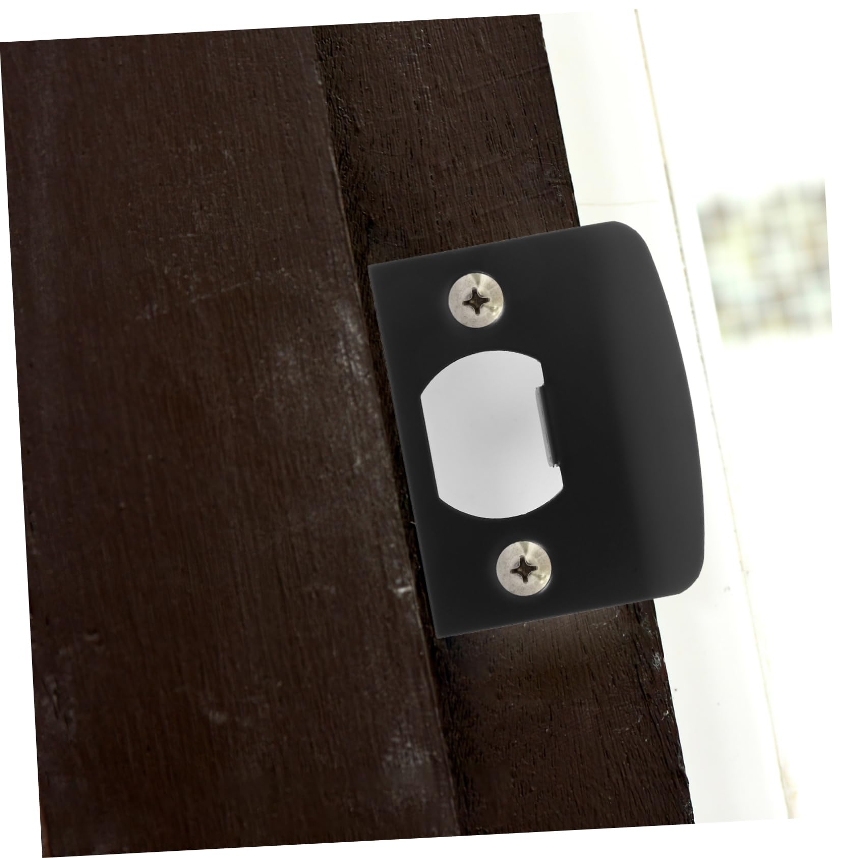 Tofficu Lot De 12 Gâches De Porte Pêne Dormant Plaque De Renfort Loquet De Porte En Métal Vis Faciles À Installer Boîte À Boucle