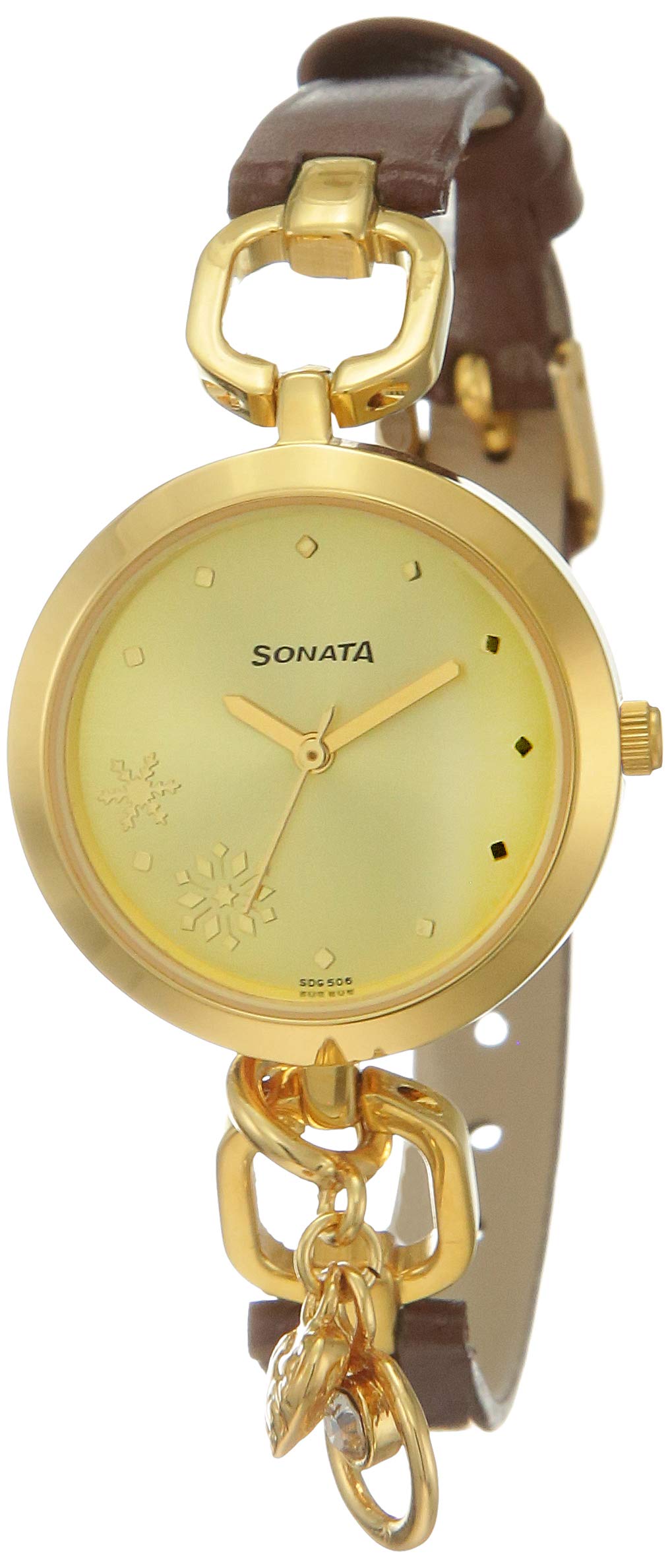 Sonata Charmed Analog Champagne Dial Girls Watch-NL8147YL01/NP8147YL01 (B0753XBX76) Amazon Price History, Amazon Price Tracker