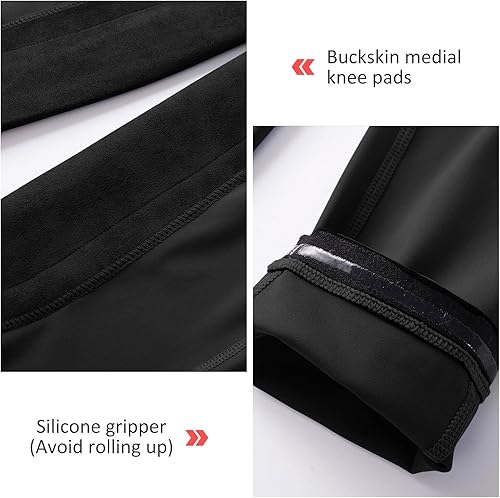 Miniatura 9 de BALEAF Pantalones de equitación para mujer pantalones ecuestres con parche en la rodilla mallas de equitación trabillas para cinturón con bolsillos