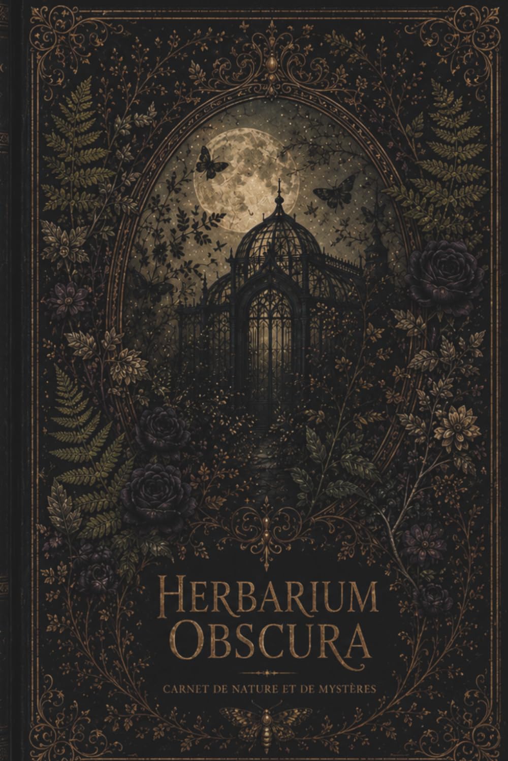 Herbarium Obscura: Carnet gothique d'herboristerie mystique et d'écriture lunaire