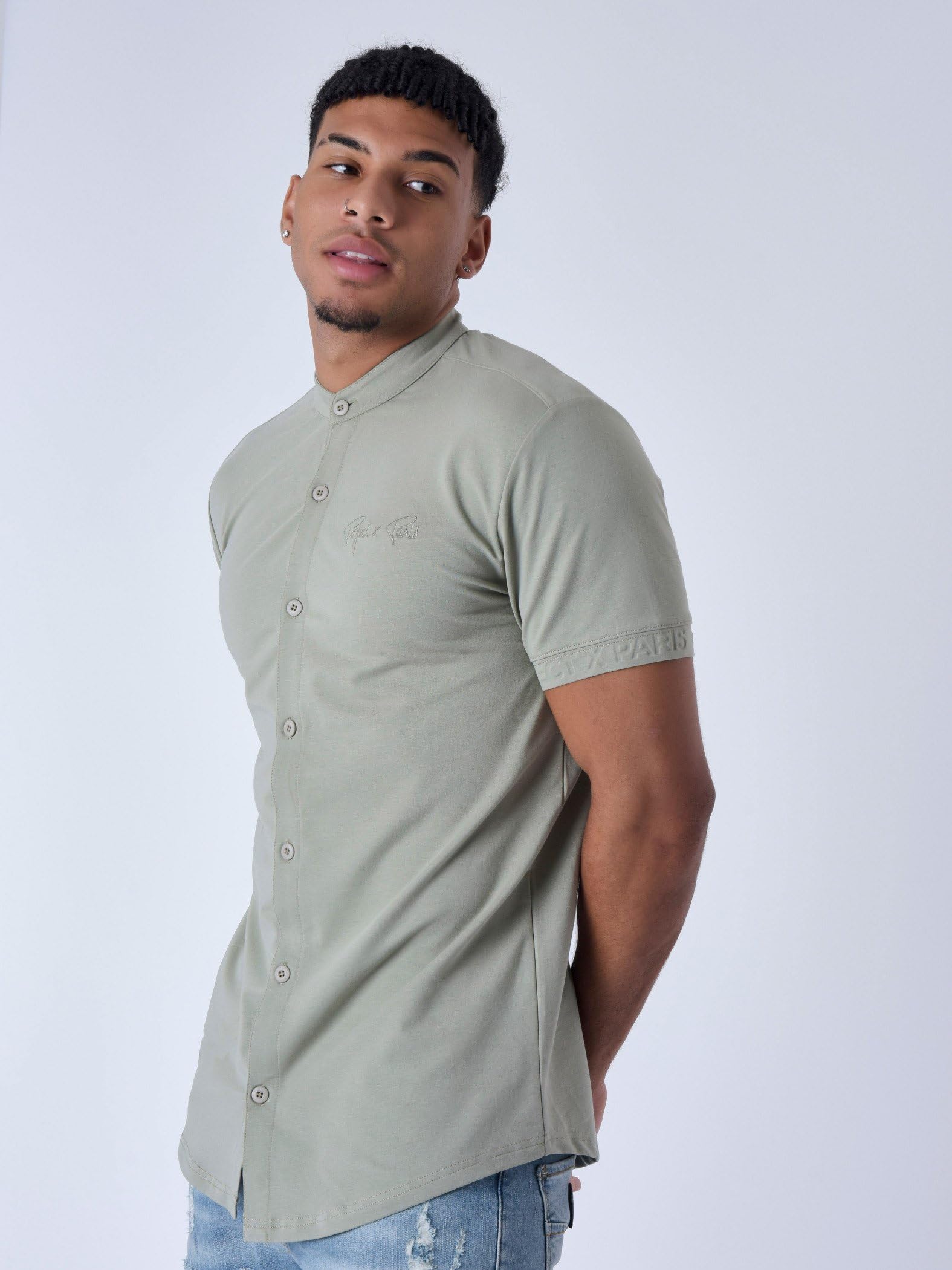 PROJECT X PARIS Camisa para hombre para mejorar el rendimiento en cada uso con detalle técnico 65 35